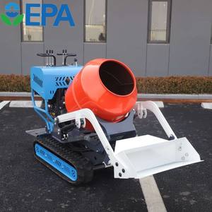 Mezclador de hormigón portátil móvil CE gasolina mezclador de hormigón sobre orugas dumper mortero mezclador de hormigón autocargable - Product Image 5