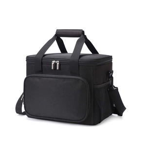 Sac isotherme noir tendance pour le déjeuner, sac isotherme étanche pour adultes, pour le camping, les pique-niques, les fêtes - Product Image 1