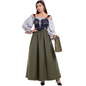S-XL écossais <span class=keywords><strong>colonial</strong></span> européen médiéval cour Vintage robe Costume scène Halloween - Product Image 3