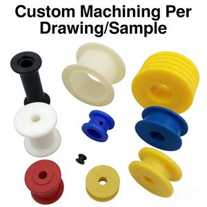 Ruedas y Poleas de Nylon Moldeadas por Inyección, Procesamiento de Productos, Casquillos/Varillas de Nylon, Bujes Resistentes al Desgaste, Piezas Mecanizadas de Nylon CQ - Product Image 1