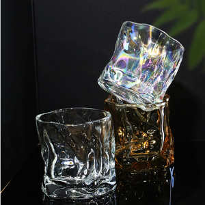 Vasos de vidrio iridiscentes de lujo, vasos de whisky únicos al por mayor y vasos para bebidas y cócteles - Product Image 5