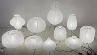 Lampe de table triangulaire en papier de riz japonais, faite à la main, style nordique Wabi Sabi, éclairage d'ambiance de chevet, lanterne décorative