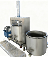 Industriële hydraulische tonvormige commerciële koudpers sapcentrifuge te koop, koudpers sapcentrifuge voor groenten en fruit.