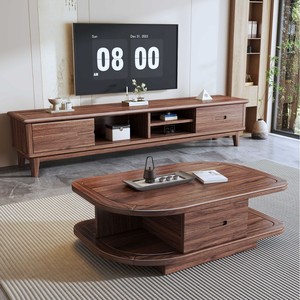 New Chinese Style Solid Wood Sofa Black <b>Walnut</b> Mortise And Tenon Joint Four Seater Living Room Storage Sofa - Product Image 2