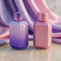Flacon de parfum en verre rectangulaire de luxe moderne élégant unique de 100 ml de la marque Anding Wholesale