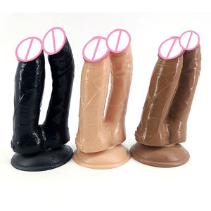 Faak 17cm Double pénétrateur souple Anlal Dildo Sex Shop Dropshipping Sex Toys Fisting Double Head Dildo pour femmes - Product Image 3