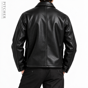 Custom <b>Mens</b> Leather <b>Jacket</b> <b>Suede</b> Leather <b>Jacket</b> Private Label Brand Supplier US Sizes S-XXL Factory USA - Product Image 5