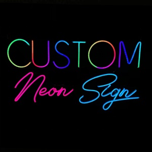 Enseignes néon personnalisées, lumières LED RGB néon à intensité variable pour la décoration murale, chambre, mariage, anniversaire, bar, logo d'entreprise, nom - Product Image 1