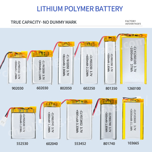 แบตเตอรี่ลิเธียมโพลิเมอร์แบบชาร์จไฟได้900mAh 553452 3.7V แบบกำหนดเองสำหรับลำโพงไร้สาย - Product Image 3