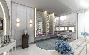 Centro comercial personalizado joyería decoración diseño de alta calidad de madera joyería escaparate vidrio joyería vitrina - Product Image 4