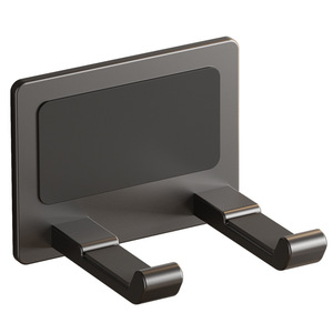 Support mural pour sèche-cheveux en plastique sans perçage, étagère de rangement pour salle de bain, organisateur de maison - Product Image 1
