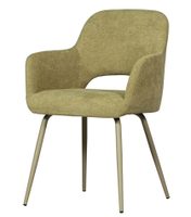 Fauteuils modernes en tissu Sherpa de style européen Pieds en métal Meubles de salle à manger classiques pour la maison, le bureau, la chambre à coucher et la salle de sport pour le salon