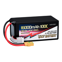 Vant 8S-HV Drone Batterie 16000mah 30.8V 100C 8S Lipo Batterie avec XT90S Plug Batteries pour Drones 7/10/13/15/18 Inch FPV