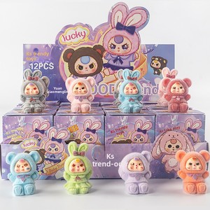 Figurines en résine Labbub Anime Cyber Flocked Doll, petits ornements, sacs et boîtes surprises, best-sellers pour les jeunes 39.9 - Product Image 3