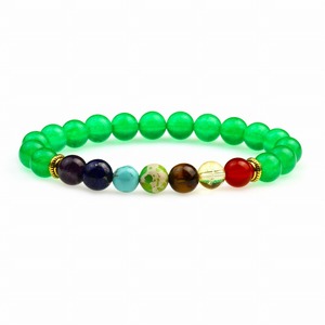 Bracelet de yoga en pierre naturelle 7 chakras, perles de 8 mm, pour hommes, femmes et enfants, ST112 - Product Image 5