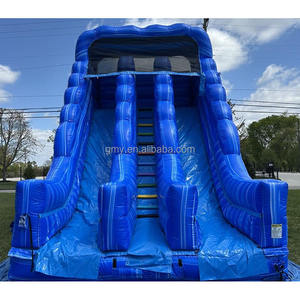 Toboggan aquatique gonflable commercial en PVC Acutico 22, double piste avec souffleur, à <span class=keywords><strong>vendre</strong></span> - Product Image 5