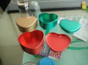 Hình trái tim quà Tặng Kẹo hộp thiếc bánh quy hộp thiếc - Product Image 5