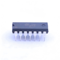 Microcontrolador Original ATTINY84A-PU AVR RISC MCU con 8KB de Memoria Flash, 14-PDIP, Grado Industrial, Bajo Consumo, con ADC Diferencial ATTINY84A
