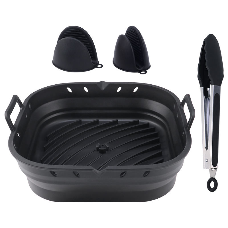 1 pot+2 oven mitts+1 tong