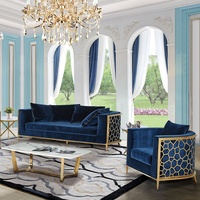 Ensemble de canapés en tissu de luxe léger de style nordique italien, en forme de U, pour salon, garni d'éponge haute densité