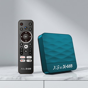Décodeur TV numérique XS97 X-618 avec boîtier bleu, Allwinner H618, Android 12, 4 Go de RAM, 32 Go de stockage, lecteur multimédia 6K, fourniture d'usine - Product Image 1