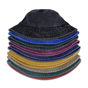 Bob Unisexe 100% Coton pour l'Été en Plein Air avec Logo Personnalisé, Chapeau de Pêcheur Vintage à Effet Usé, Casquette de Protection Solaire en Jean avec Broderie 3D, Panama Gorras - Product Image 6