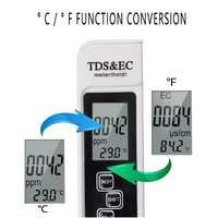 Testeur de qualité de l'eau à fonction numérique, affichage LCD, 3 en 1, mesure de la température, du TDS et de l'EC