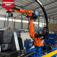 Cellule de soudage robotisée double sur rail partagé avec localisation de la couture par vision pour le soudage de composants structurels de grande taille