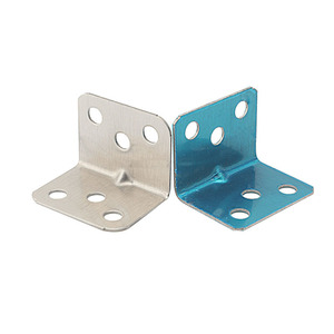 Support d'angle en acier inoxydable en forme de L 3712 pour la connexion d'armoires, de placards, de tables et de chaises, support de fixation durable - Product Image 2