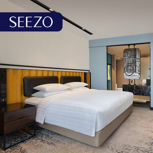 Ensemble de meubles de chambre à coucher de style Dubaï, hôtel <span class=keywords><strong>5</strong></span> étoiles, panneau en bois moderne, luxe, lit king-size, solution clé en main SEEZO 10 ans - Product Image 1