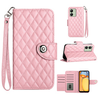 Étui de téléphone en cuir PU de luxe antichoc 2024 avec sangle de poignet pour Redmi 13C 4G