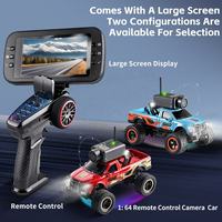 Voiture RC miniature WLtoys 6407 2,4 GHz à l'échelle 1:64 avec caméra FPV, contrôle par application, lumières LED, chargeur inclus pour adultes