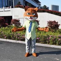 Costume de mascotte gonflable en EVA pour fête à thème de Noël, personnages de dessins animés Flash, Lapin Judies, Renard Nickies, Paresseux Slothies, Cosplay Zoo