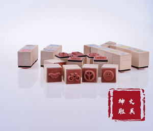 Ensemble de timbres en bois 2025 beaux timbres artisanaux d'impression en caoutchouc en bois personnalisés - Product Image 6