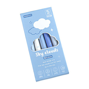 Stylo gel <span class=keywords><strong>Sentance</strong></span> Cloud 0,5 mm à séchage rapide, pointe fine, plastique noir lisse, stylo pinceau pour le bureau et l'école - Product Image 1