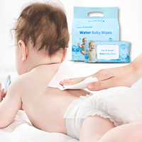 Toallitas de agua pura específicas para bebés | Marca OEM personalizada | Diseño gratuito de aroma y logotipo