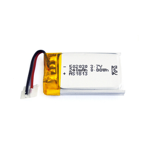 Lithium polymer battery cell 502030 240 mAh lipo battery <span class=keywords><strong>3</strong></span>,7 V Headphones for bluetooth - Product Image 4