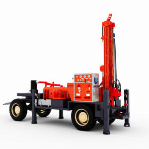 Foreuse à roues UNIQUE de 180m pour machine de forage de puits en eau profonde - Product Image 1