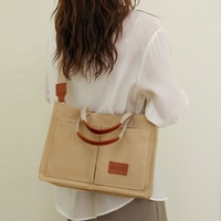 Bolsa de Lona Grande para Mujer, Bolsa de Compras de Lona