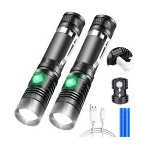 WOSEN High Power <b>Rechargeable</b> Zoom Focus T6 Carry Light Tactical Flashlight Camping Emergency LED Flashlight - Product Image 6