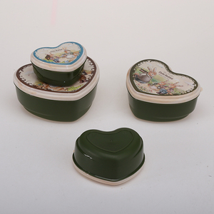 4 miếng Stackable Snack hộp trẻ em ăn trưa hộp 4 trong 1 nhựa thực phẩm lưu trữ Container 150ml + 250ml + 400ml + 550ml - Product Image 3