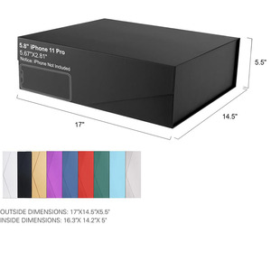 صندوق هدايا كبير جدًا بإغلاق مغناطيسي، صندوق تخزين ورقي بغطاء للملابس والهدايا الكبيرة - Product Image 3