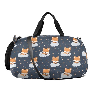 Low MOQ Customs Cute Cartoon Pattern Lightweight Kids Duffle <b>Bag</b> Foldable Large Capacity for Sport and Leisure - Product Image 2