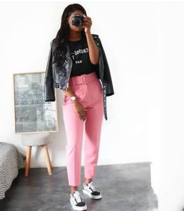 Pantaloni Estivi da Donna alla Moda Casual Sexy Taglia Grande a Vita Alta con Cintura <span class=keywords><strong>Completi</strong></span> Casual - Product Image 3