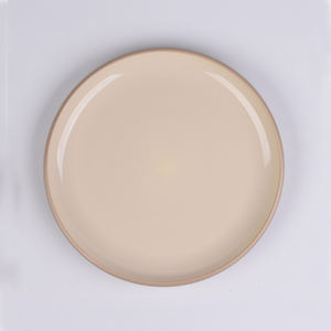 Service de table en grès mat beige 12 pièces, assiette dessert 8 po, bol à céréales et nouilles 6,5 po, assiette plate 10,5 po, en stock - Product Image 3