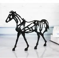 מוצר חדש חלול סוס סוס להצלחה creative פיסול קישוטי ברזל יצוק