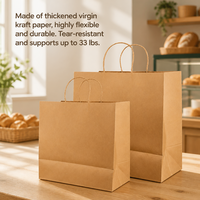 Vente directe du fabricant, sac en papier kraft personnalisé avec impression sur 4 côtés, avec votre logo, design personnalisé, sac d'emballage pour la vente au détail
