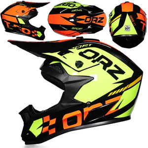 Nouveau casque de moto tout-terrain Orz pour hommes et femmes, en ABS, pour course VTT, motocross, grande taille, respirant, casque intégral pour moto tout-terrain - Product Image 5