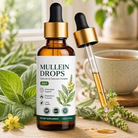 Extrait de feuille de molène en gouttes liquides orales OEM pour adultes unisexe, produits de beauté, bienfaits antioxydants, améliore l'immunité, 120 ml