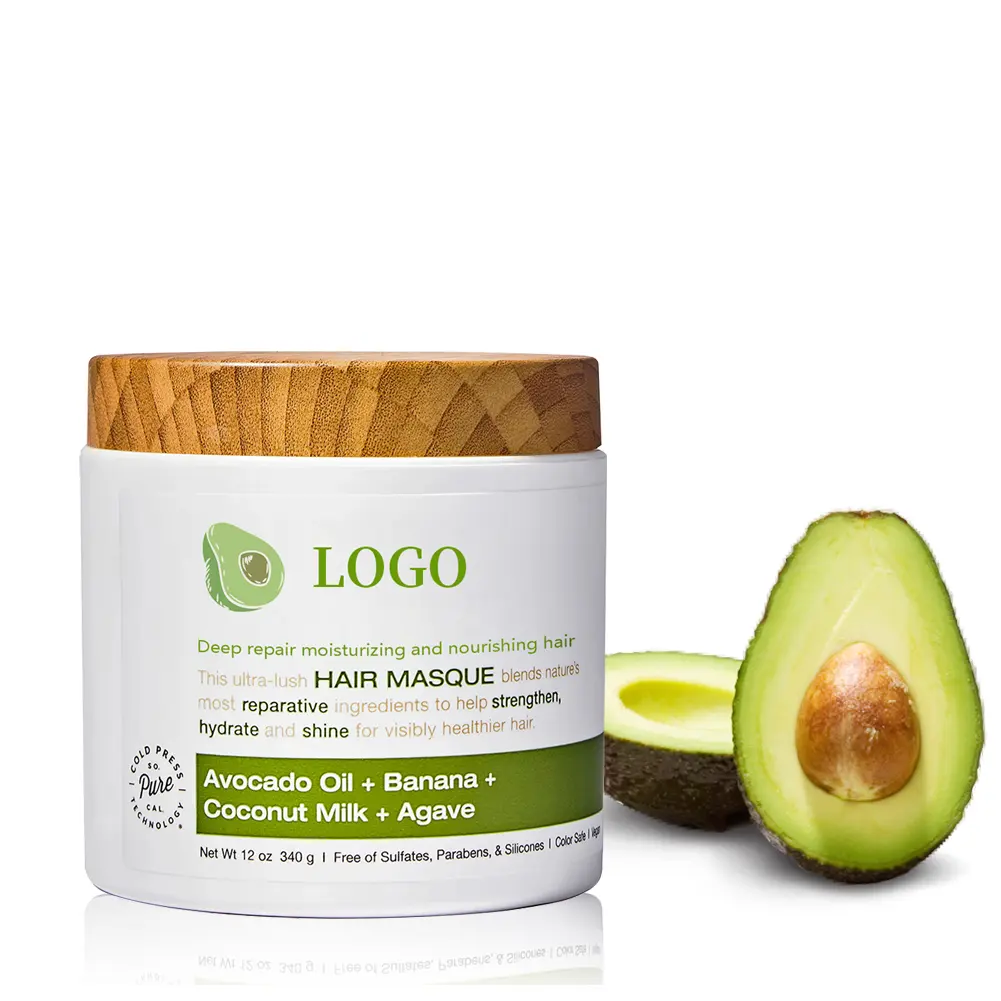 Coreano orgânica biotina colágeno anti perda cabelo nutritivo máscara fábrica atacado abacate hidratante máscara facial cabelo